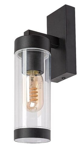 RabaLux Aplica exterior Kolta 7386 Negru Mat / Transparent