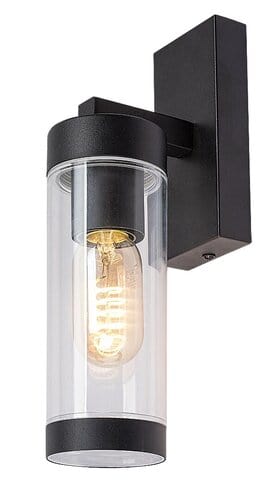 RabaLux Aplica exterior Kolta 7386 Negru Mat / Transparent