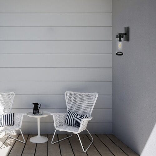 RabaLux Aplica exterior Kolta 7386 Negru Mat / Transparent