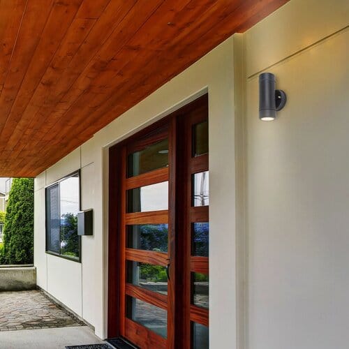 RabaLux Aplica exterior Medina 8833 Negru Mat / Transparent