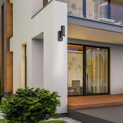 RabaLux Aplica exterior Medina 8835 Negru Mat / Transparent