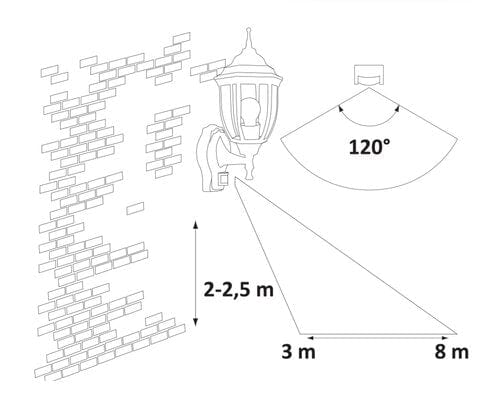 RabaLux Aplica exterior Nizza 8458 Auriu Antichizat / Transparent