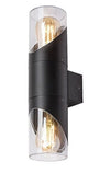 RabaLux Aplica exterior Novigrad 7237 Negru / Transparent