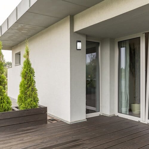 RabaLux Aplica exterior Opole 7796 Negru Mat / Alb