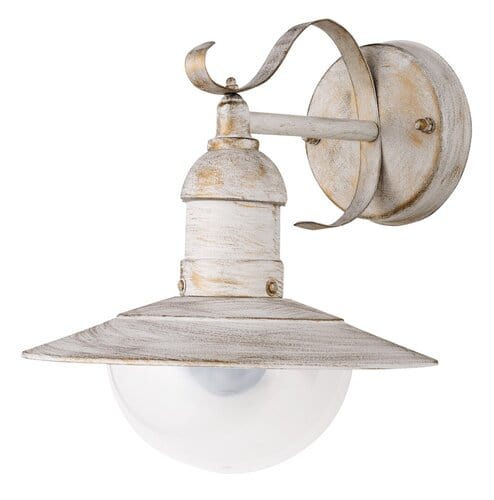 RabaLux Aplica exterior Oslo 8681 Alb Antichizathizat / Transparent