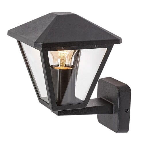 RabaLux Aplica exterior Paravento 7146 Negru / Transparent