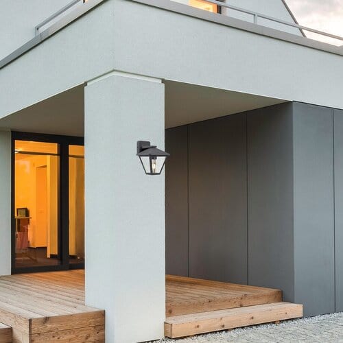 RabaLux Aplica exterior Paravento 7147 Negru / Transparent