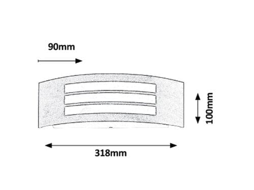 RabaLux Aplica exterior Roma 8511 Auriu Antichizat / Alb