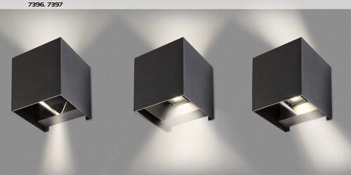 RabaLux Aplica exterior Solin 7396 Negru Mat