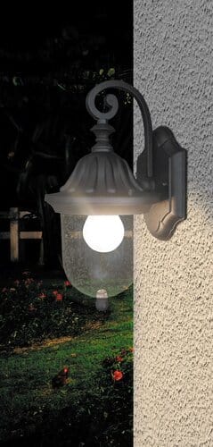 RabaLux Aplica exterior Sydney 8387 Negru / Transparent