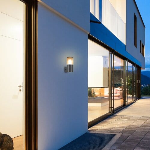 RabaLux Aplica exterior Teplice 7158 Negru Mat / Fumuriu