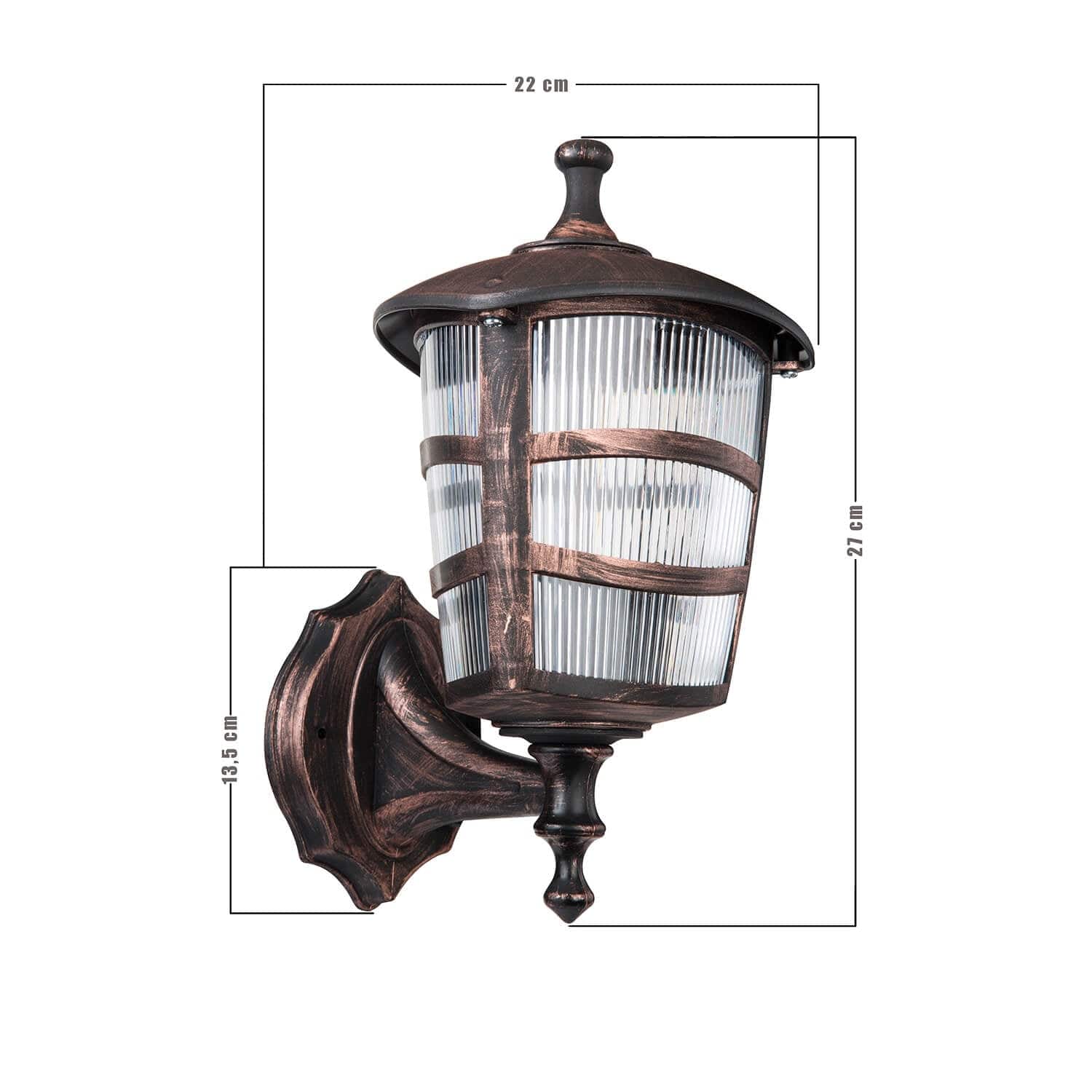 Oyo Aplica exterior Ucgen Cupru Antichizat