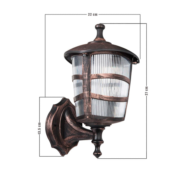 Oyo Aplica exterior Ucgen Cupru Antichizat