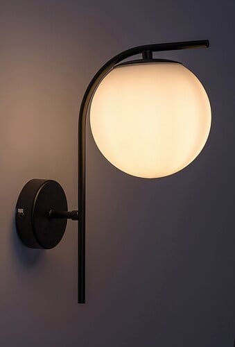 RabaLux Aplica Ghita 71139 Negru / Alb