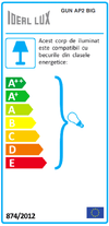 IdealLux Aplica Gun AP2 Big