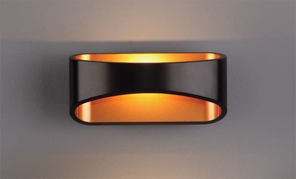 Aplica Hugo W0054 Negru / Auriu