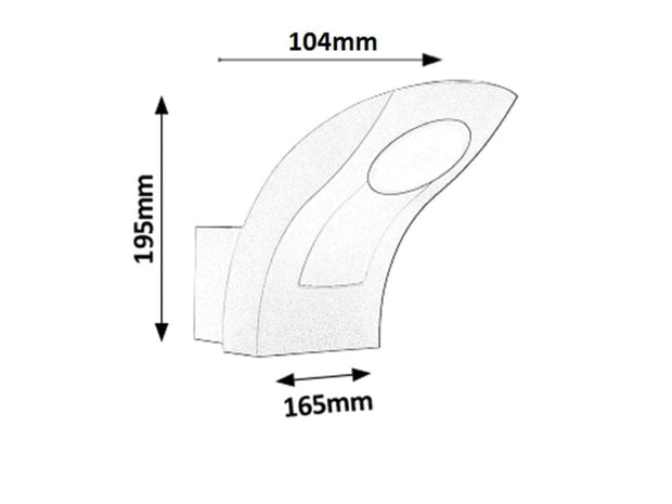 RabaLux Aplica Melbourne Small 8566 Antracit