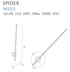 Aplica Spider W0212 Alb (2)