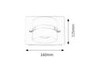 Aplica Tony Small 5489 Crom / Alb (6)