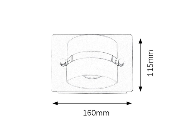 Aplica Tony Small 5489 Crom / Alb (6)