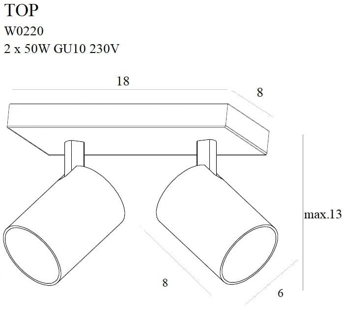 Aplica Top W0220 Alb (2)