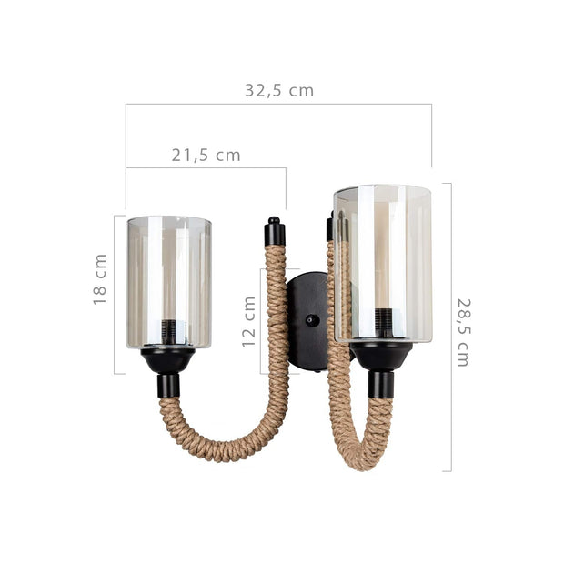 Oyo Aplica Wall Galben / Auriu