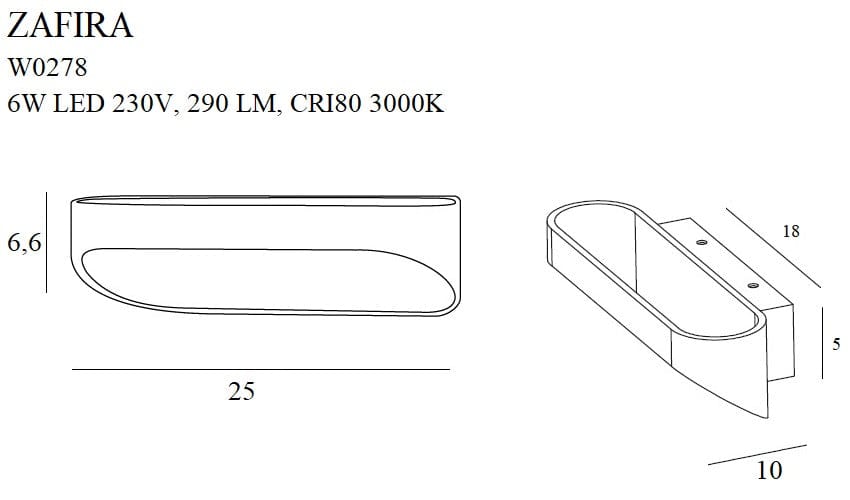 Aplica Zafira W0278 Negru (1)