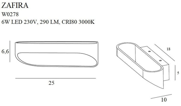 Aplica Zafira W0278 Negru (1)
