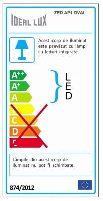 IdealLux Aplica Zed AP1 Oval