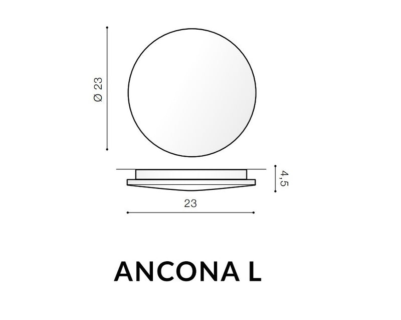 Aplica Ancona L Alb, AZ2853 (2)