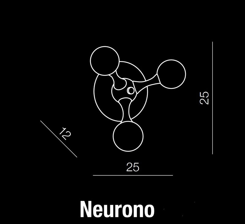 Aplica Neurono Alb / Crom, AZ0108 (2)
