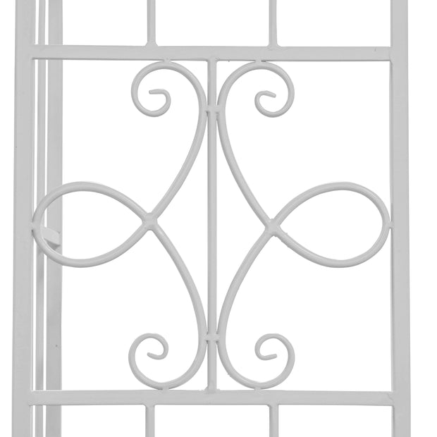 Boltze Arcada metalica de gradina Klara Alb, L210xl35xH235 cm