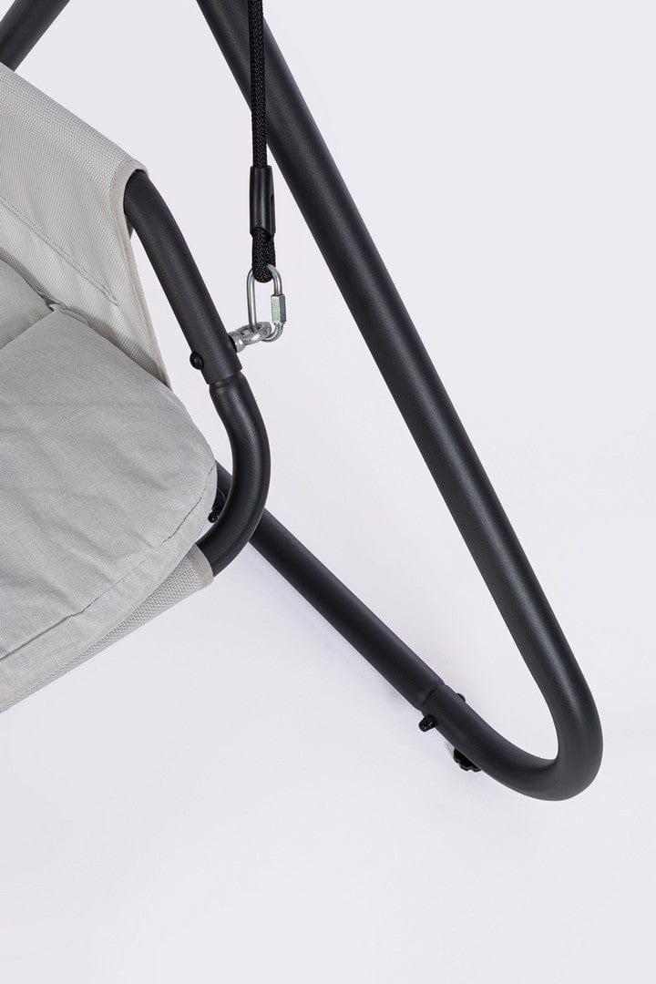 Balansoar leagan pentru gradina / terasa, 2 locuri, Arkell Gri / Negru, l166xA145xH190 cm (7)