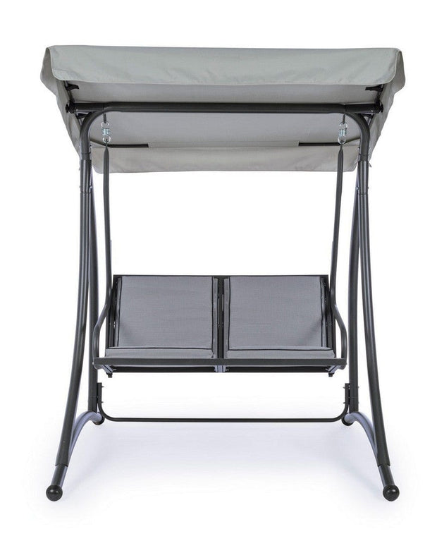 Balansoar leagan pentru gradina / terasa, 2 locuri, Grely Gri / Antracit, l145xA120xH185 cm (1)
