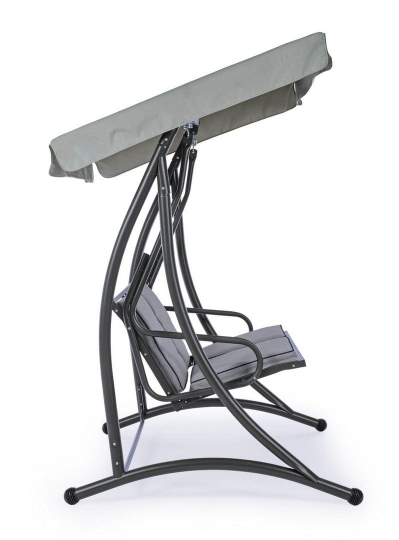 Balansoar leagan pentru gradina / terasa, 2 locuri, Grely Gri / Antracit, l145xA120xH185 cm (3)