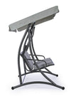 Balansoar leagan pentru gradina / terasa, 2 locuri, Grely Gri / Antracit, l145xA120xH185 cm (3)