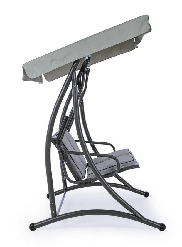 Balansoar leagan pentru gradina / terasa, 2 locuri, Grely Gri / Antracit, l145xA120xH185 cm (3)