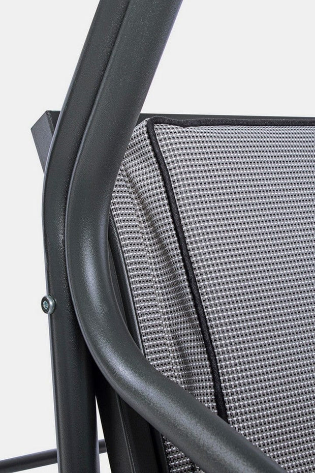 Balansoar leagan pentru gradina / terasa, 2 locuri, Grely Gri / Antracit, l145xA120xH185 cm (4)