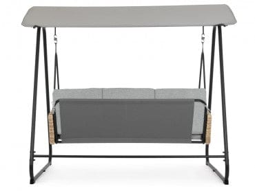 Balansoar leagan pentru gradina / terasa, 3 locuri, Easy Gri / Natural, l210xA138xH182 cm (8)