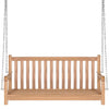 VidaXL Banca balansoar pentru gradina, din lemn de tec Swing Natural, l120xA60xH57,5 cm