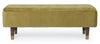 Banca cu spatiu de depozitare, tapitata cu stofa si picioare din lemn, Kira Velvet Verde Olive, l120xA42xH42 cm (3)