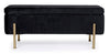 Banca cu spatiu de depozitare, tapitata cu stofa si picioare metalice, Irina Velvet Negru, l110xA42xH42 cm (3)