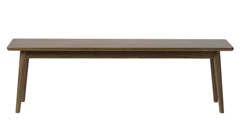 Unique Furniture A/S Banca din lemn, Barrali Stejar Smoked, l150xA35xH45 cm