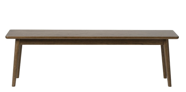 Unique Furniture A/S Banca din lemn, Barrali Stejar Smoked, l150xA35xH45 cm