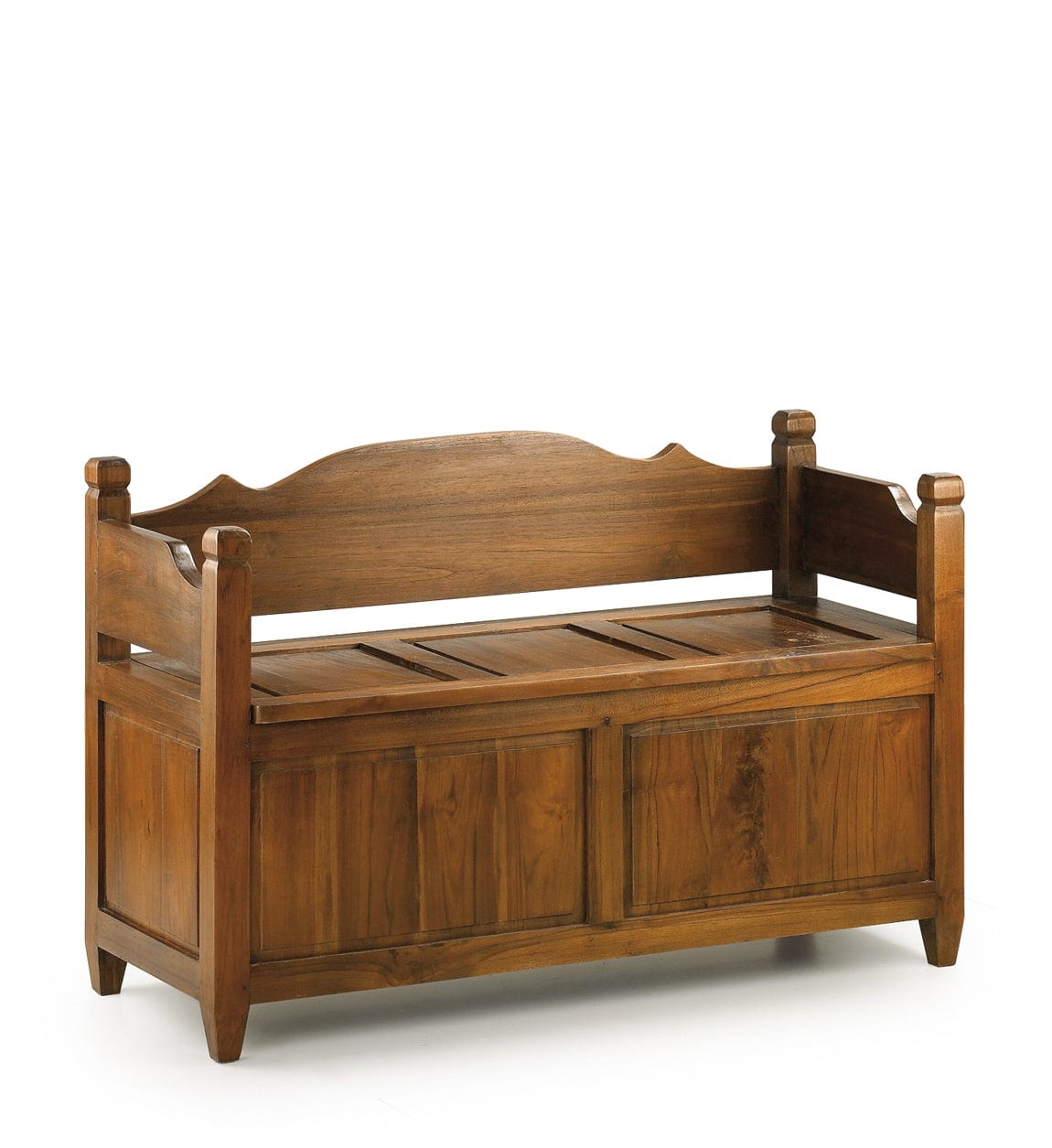 Moycor Banca din lemn cu spatiu de depozitare Mimi Nuc, l110xA45xH70 cm