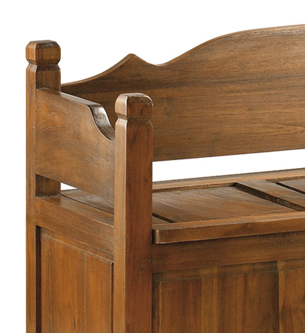 Moycor Banca din lemn cu spatiu de depozitare Mimi Nuc, l110xA45xH70 cm