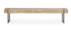 Banca din lemn si metal, Garrett Natural / Negru, l200xA30xH45 cm (2)