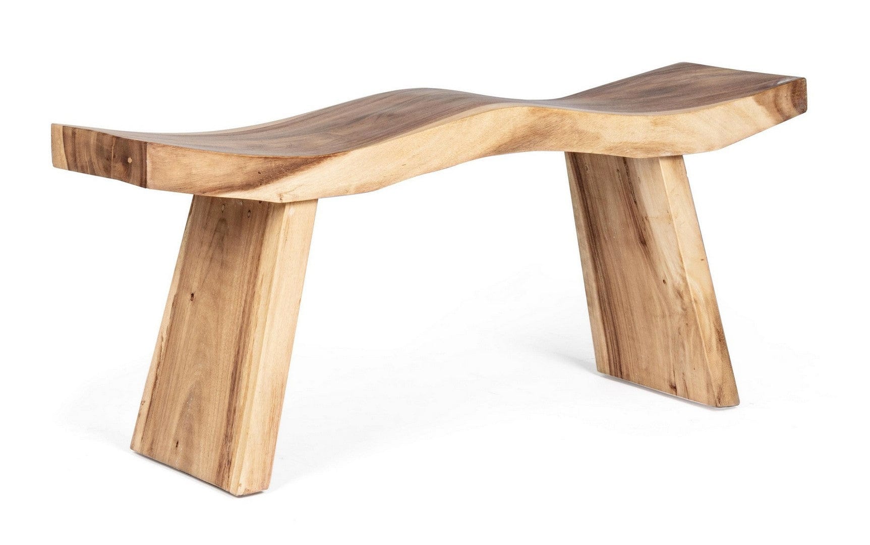 Banca din lemn, Welle Natural, l115xA30xH45 cm