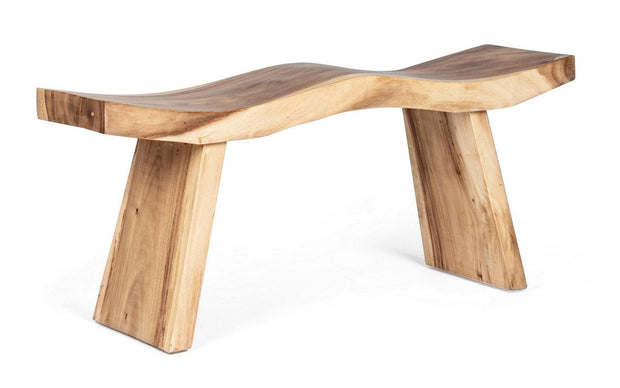 Banca din lemn, Welle Natural, l115xA30xH45 cm