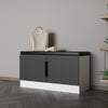 Banca din pal, cu 2 usi, Noah 8328, Alb / Antracit, l90xA35xH50 cm (2)